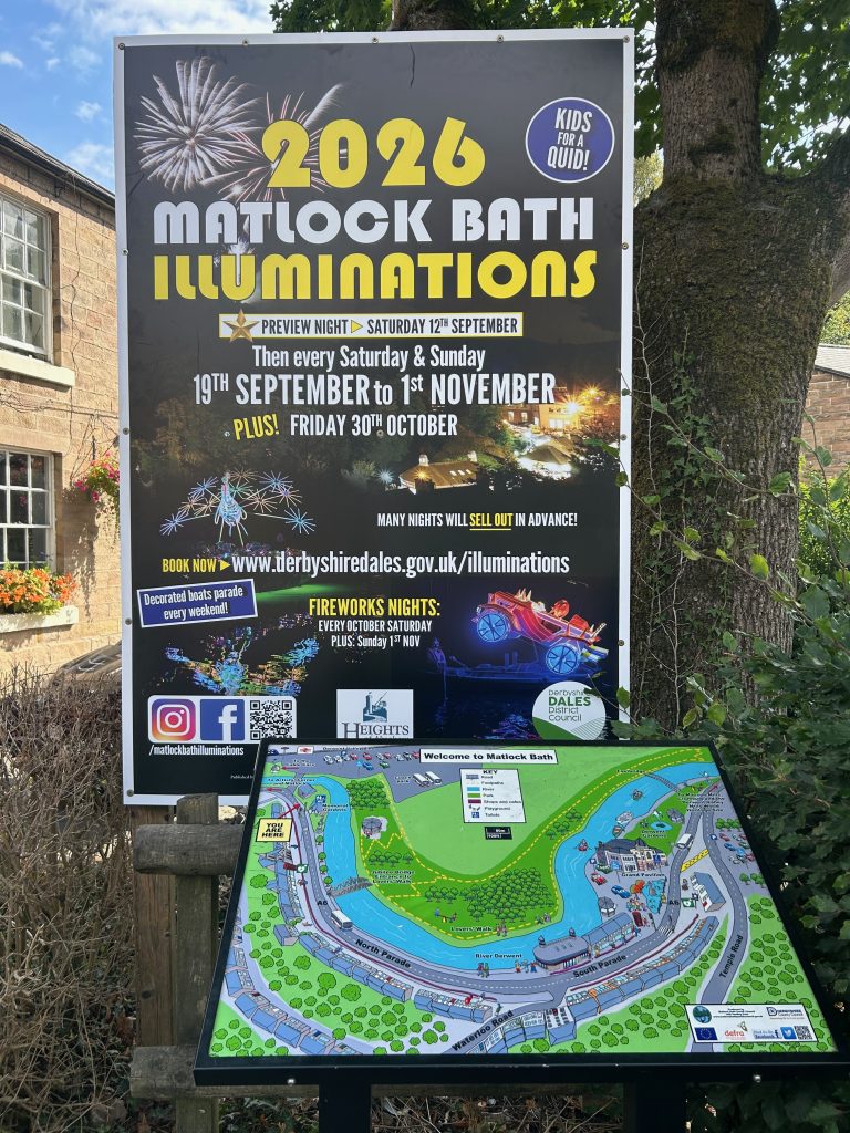 Poster advertising Matlock bath illuminations