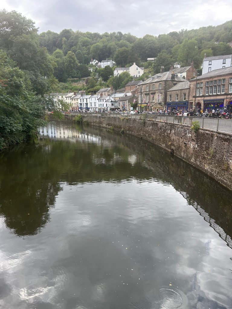 A view of the River Derwent Matlock Bath.
